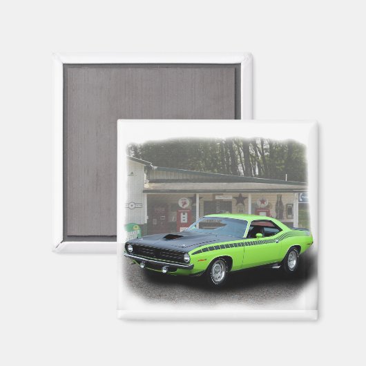 1970 Plymouth AAR Cuda in vulstato series Magneet (Voorkant / Achterkant)