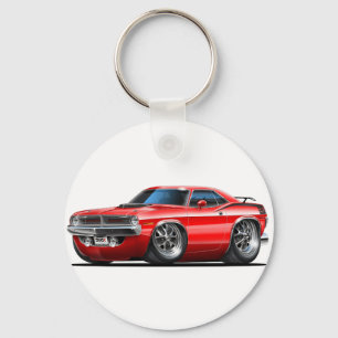 1970 Plymouth Cuda Red Car Sleutelhanger