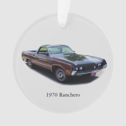 1970 Ranchero-acrylsierplant Ornament (voorkant)
