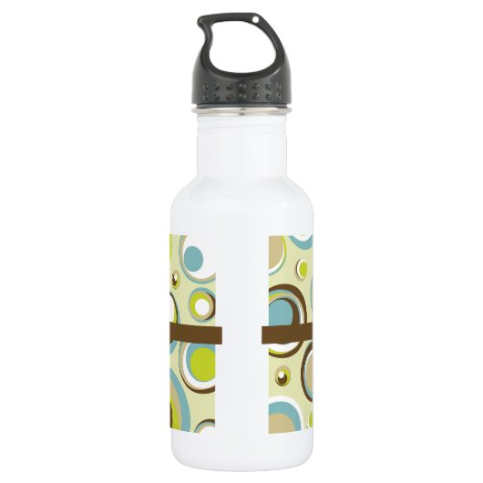 1970 Retro cirkel patroon 32. oz. Waterfles (Achterkant)
