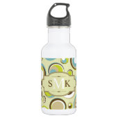 1970 Retro cirkel patroon 32. oz. Waterfles (Voorkant)