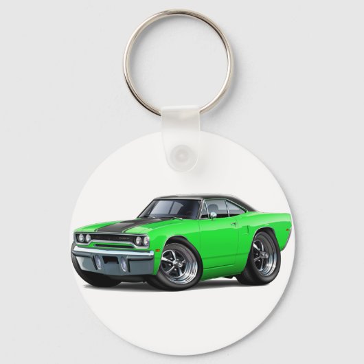 1970 Roadrunner Green-Black Top Sleutelhanger (Voorkant)