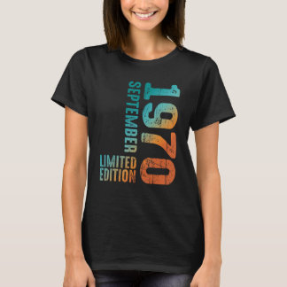 1970 september 1970 Jaar 1970 Retro 1970 T-shirt