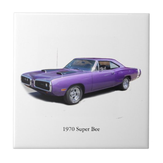 1970 Super Bee-tegels Tegeltje (Voorkant)