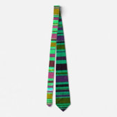 1970 Verticale Bold Stripe Necktie Stropdas (Achterkant)