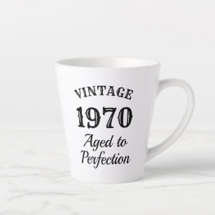 1970 vintage   âge à la perfection drôle latte mug