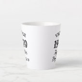 1970 vintage | âge à la perfection drôle latte mug (Devant)