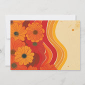 1970s 50ste bruiloft Jubileum 2 foto uitnodiging (Achterkant)