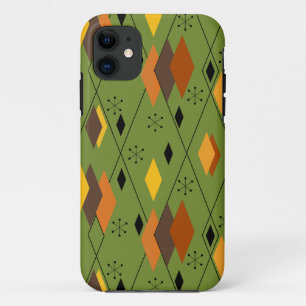 1970s Atomic Diamonds iPhone 11 Hoesje
