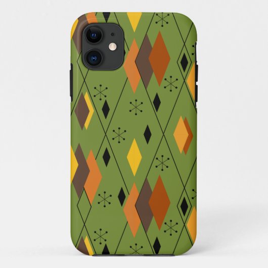 1970s Atomic Diamonds Case-Mate iPhone Case (Achterkant)
