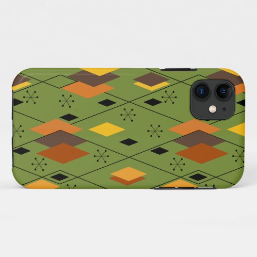 1970s Atomic Diamonds Case-Mate iPhone Case (Achterkant (horizontaal))