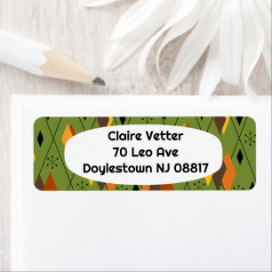 1970s Atomic Diamonds Etiket