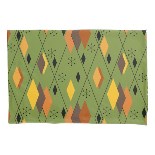 1970s Atomic Diamonds Kussensloop (Voorkant)