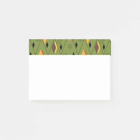 1970s Atomic Diamonds Post-it® Notes (Voorkant)