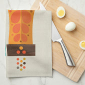 1970's Franse specerijen theedoek (Quarter Fold)