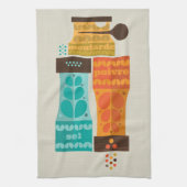 1970's Franse specerijen theedoek (Verticaal)