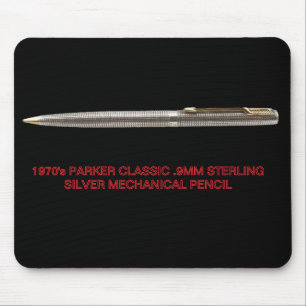 1970's Parker Classic Sterling Zilveren Mech Penci Muismat