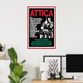 1970s Poster -Black Panther- Attica Art Wall (Bureau à domicile)