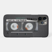  1970's Retro Cassette Mix Tape Case-Mate iPhone Case (Achterkant (horizontaal))