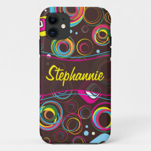 1970's Retro Circle Mate ID™ iPhone 5 Hoesje