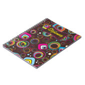 1970's Retro Circle Square 1950 Spiral Notitieboek (Linkerzijde)