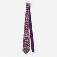 1970s Sticker Disco Neck Tie