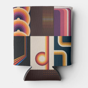 1970s Stijl: Retro Kleurrijke Achtergronden. Blikjeskoeler
