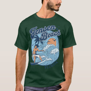 1970s  Surfen Jensen Beach Florida Retro S T-shirt