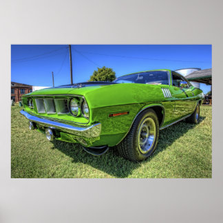 1971 340 'Cuda in HDR. Poster