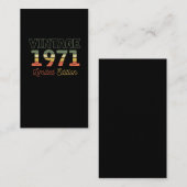 1971 50 jaar oud 50ste verjaardag visitekaartje (Voorkant / Achterkant)