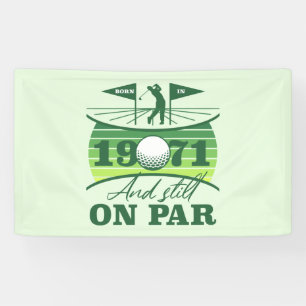 1971 50e verjaardag Golf Lover Spandoek