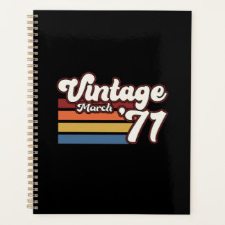 1971 50e verjaardag maart planner