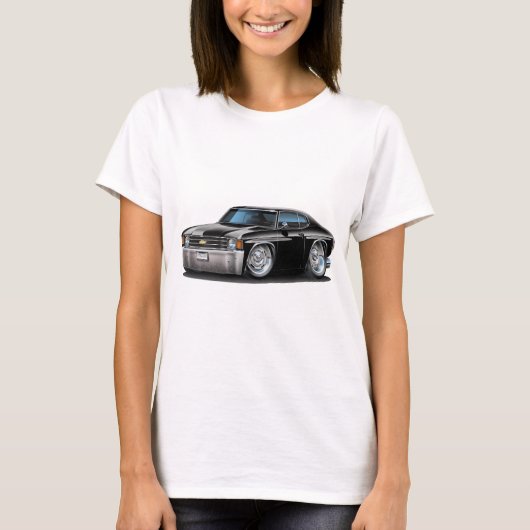 1971-72 Chevelle Black Car T-shirt (Voorkant)