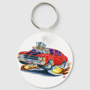 1971-72 Chevelle Red-Black Car Sleutelhanger