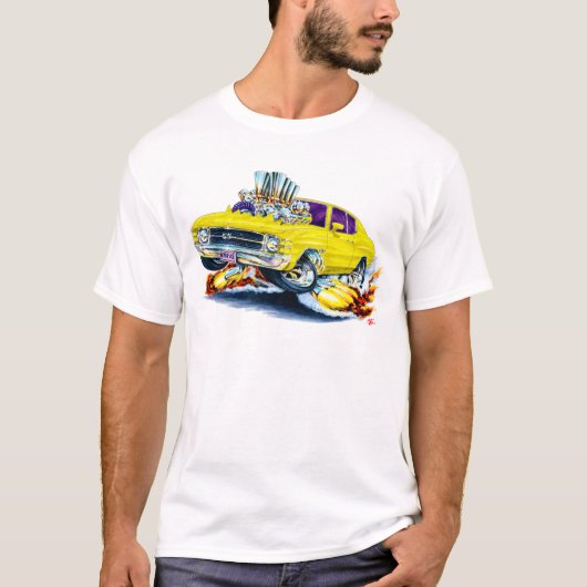 1971-72 Chevelle Yellow Car T-shirt (Voorkant)