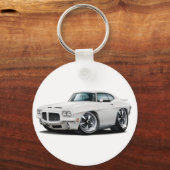 1971-72 GTO witte auto Sleutelhanger (Voorkant)