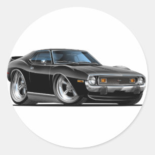 1971-72 Javelin Black Car Ronde Sticker