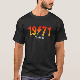 1971 Classic Rock Music Fan 50th Birthday T-shirt