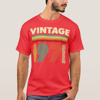 1971 draagtas van 50 jaar oud t-shirt