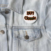 1971 Klassiek Ronde Button 5,7 Cm (In situ)