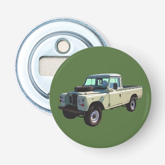 1971 Land Rover Pickup Truck Button Flesopener (Voorkant)
