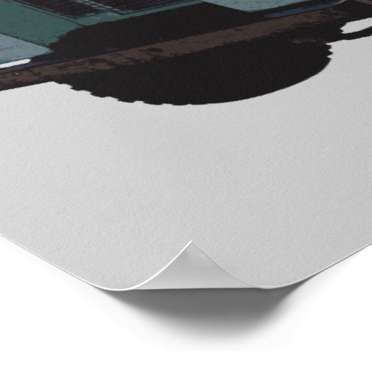 1971 Land Rover Pickup Truck Poster (Hoek)