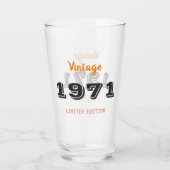  1971 Limited Edition – 55th Birthday Glass Glas (Voorkant)