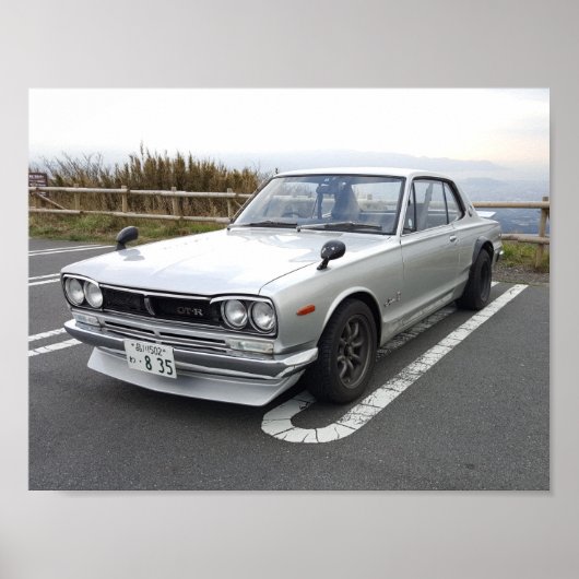 1971 NISSAN SKYLINE 2000 GT-R POSTER (Voorkant)