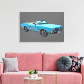 1971 Oldsmobile Cutlass Opperste Spierauto Canvas Afdruk (Insitu (Woonkamer))