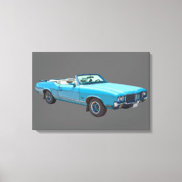 1971 Oldsmobile Cutlass Opperste Spierauto Canvas Afdruk