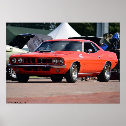 1971 Plymouth Cuda 440 poster (Voorkant)
