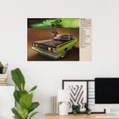 1971 Plymouth Duster 340 AD Poster (Thuiskantoor)