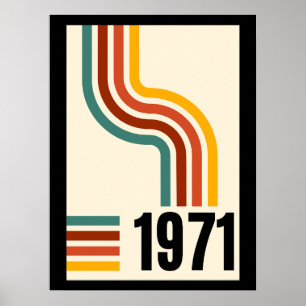 1971 Retro Vintage Poster