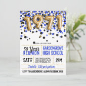 1971 Reunion middelbare school Kaart (Staand voorkant)